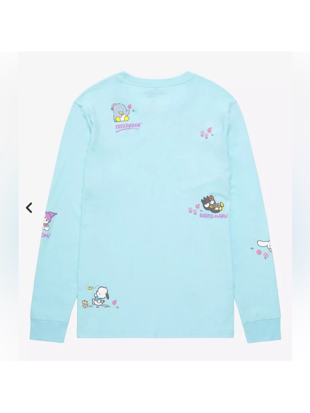 Sanrio Light Blue Long Sleeve Tee with Hello Kitty & Friends - Picture 2 of 6